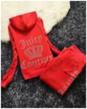 two piece velvet track suit